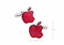 Запонки Apple красные