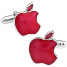 Запонки Apple красные