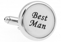 Запонки Best man белые